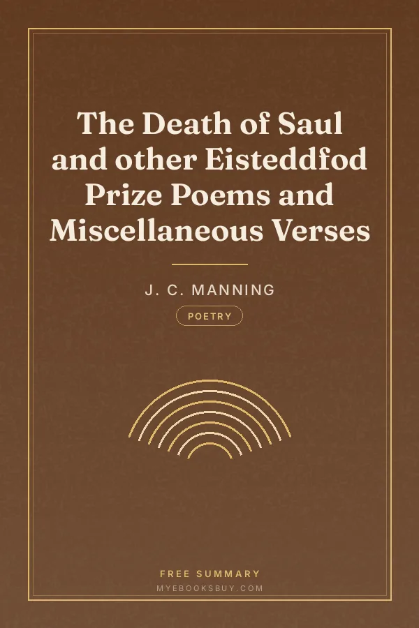 Cover of The Death of Saul and other Eisteddfod Prize Poems and Miscellaneous Verses