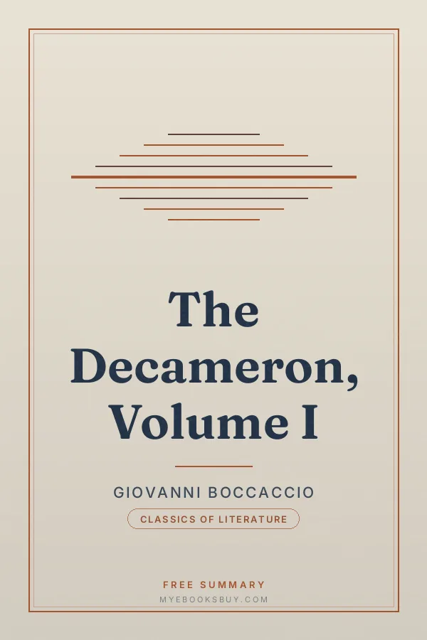 Cover of The Decameron, Volume I