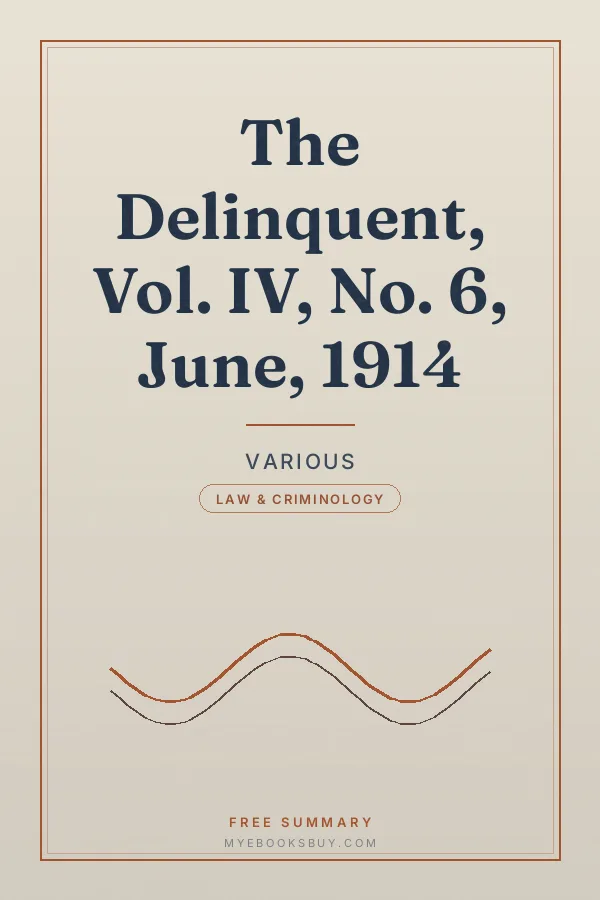 Cover of The Delinquent, Vol. IV, No. 6, June, 1914