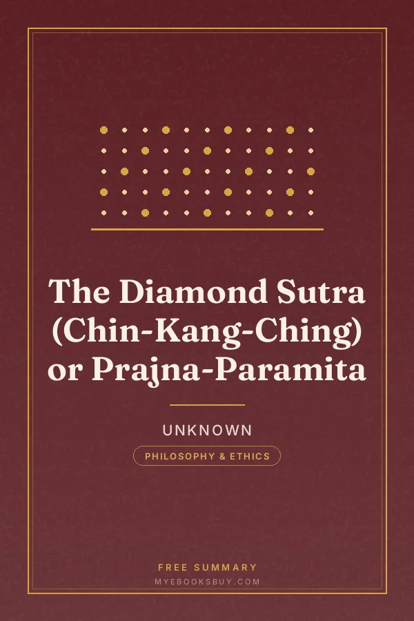Cover of The Diamond Sutra (Chin-Kang-Ching) or Prajna-Paramita