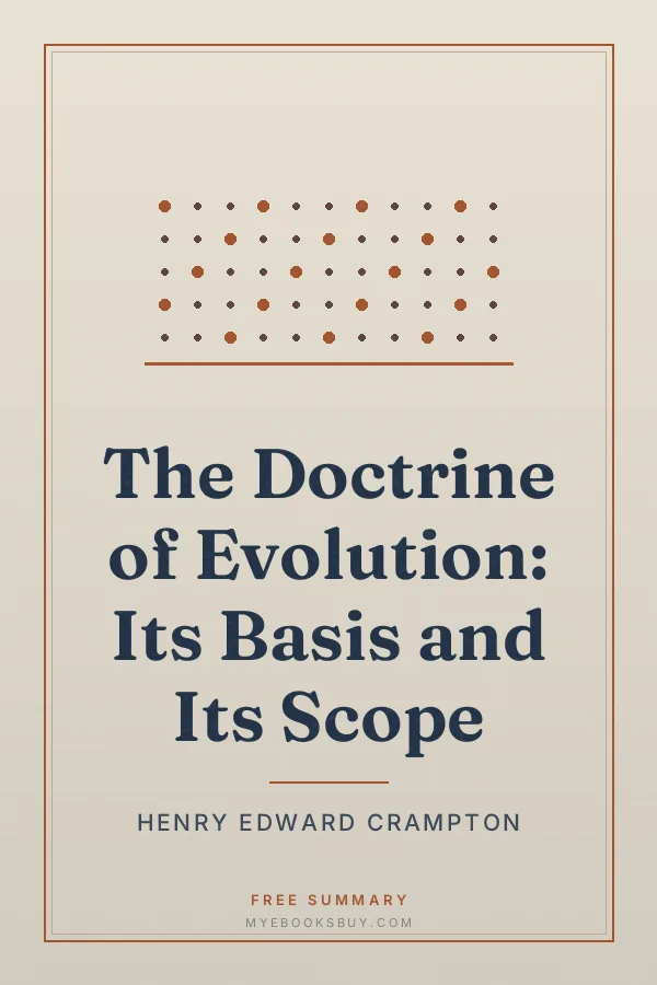 Cover of The Doctrine of Evolution: Its Basis and Its Scope