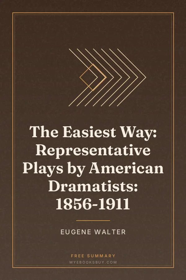 Cover of The Easiest Way: Representative Plays by American Dramatists: 1856-1911