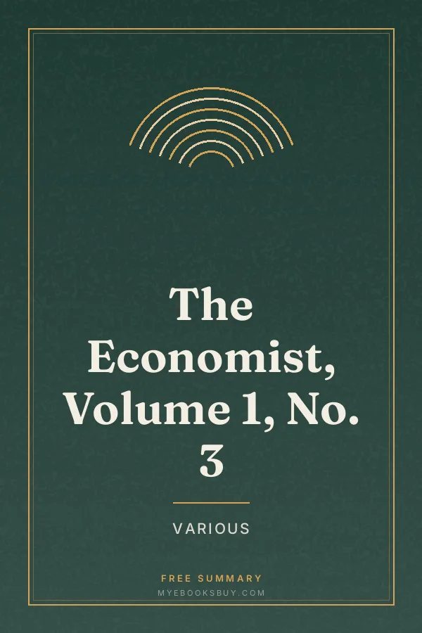 Cover of The Economist, Volume 1, No. 3