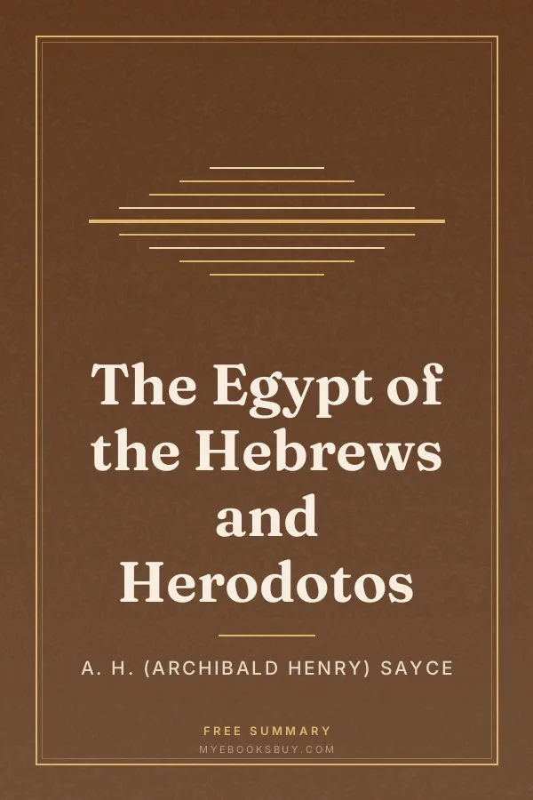 Cover of The Egypt of the Hebrews and Herodotos