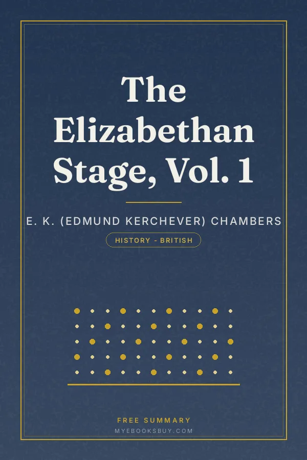 Cover of The Elizabethan Stage, Vol. 1