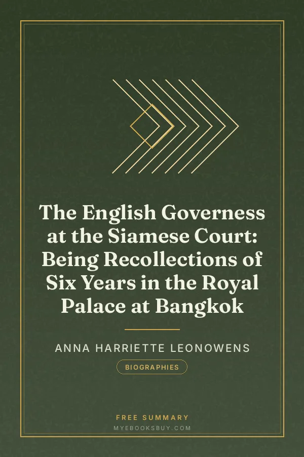 Cover of The English Governess at the Siamese Court: Being Recollections of Six Years in the Royal Palace at Bangkok