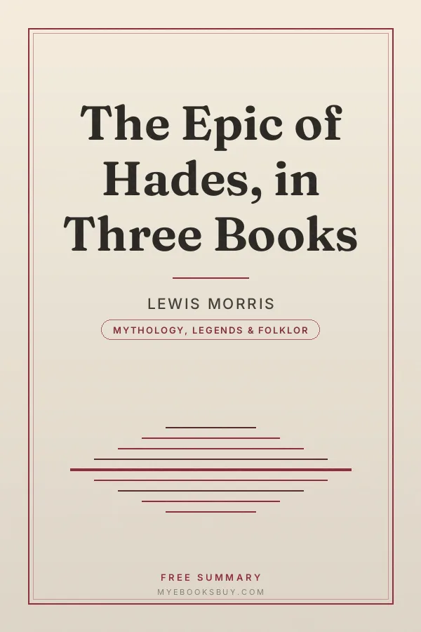Cover of The Epic of Hades, in Three Books