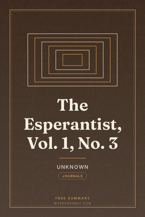 Cover of The Esperantist, Vol. 1, No. 3