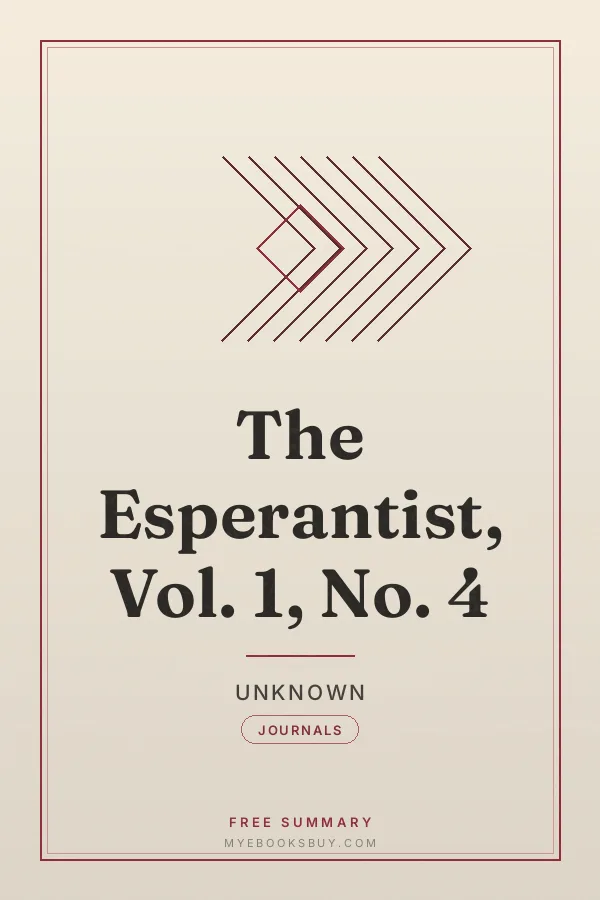 Cover of The Esperantist, Vol. 1, No. 4