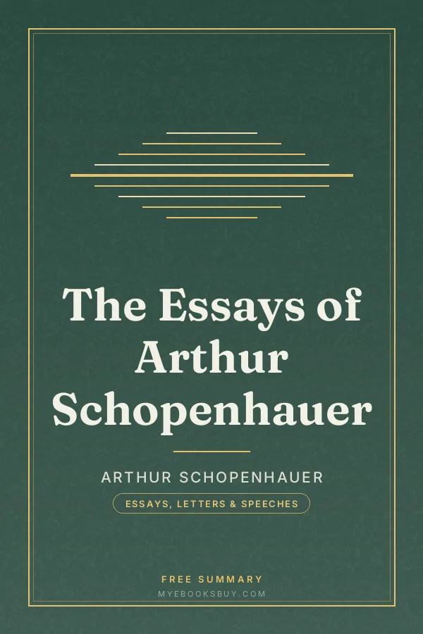Cover of The Essays of Arthur Schopenhauer