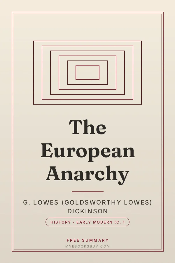 Cover of The European Anarchy