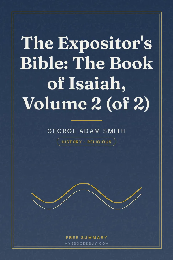 Cover of The Expositor's Bible: The Book of Isaiah, Volume 2 (of 2)