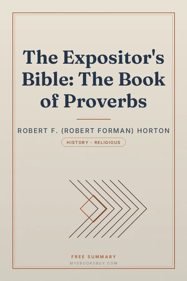 Cover of The Expositor's Bible: The Book of Proverbs