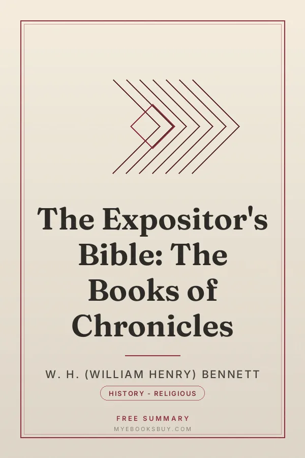 Cover of The Expositor's Bible: The Books of Chronicles