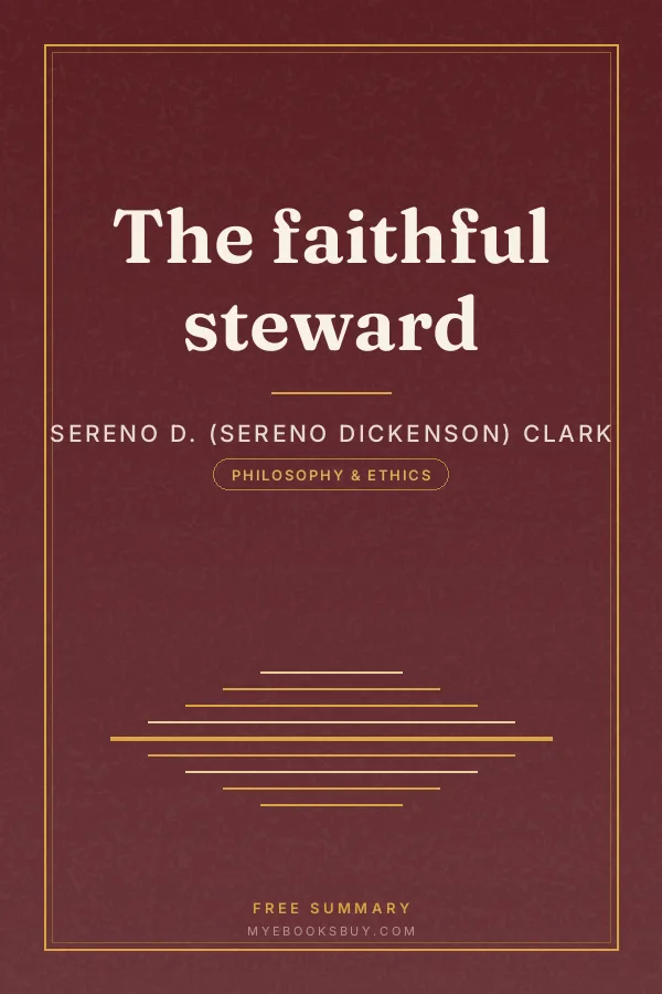 Cover of The faithful steward