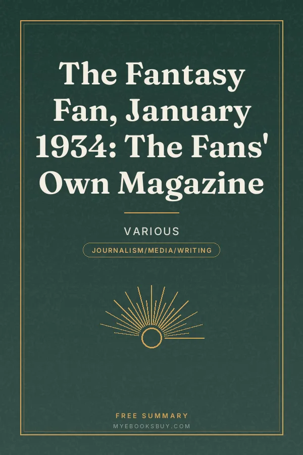 Cover of The Fantasy Fan, January 1934: The Fans' Own Magazine