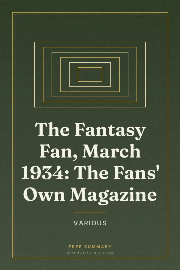 Cover of The Fantasy Fan, March 1934: The Fans' Own Magazine