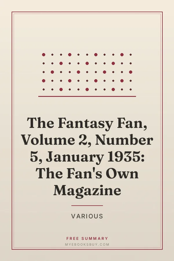 Cover of The Fantasy Fan, Volume 2, Number 5, January 1935: The Fan's Own Magazine