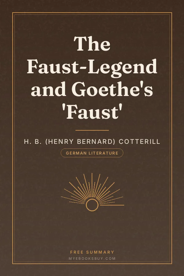 Cover of The Faust-Legend and Goethe's 'Faust'
