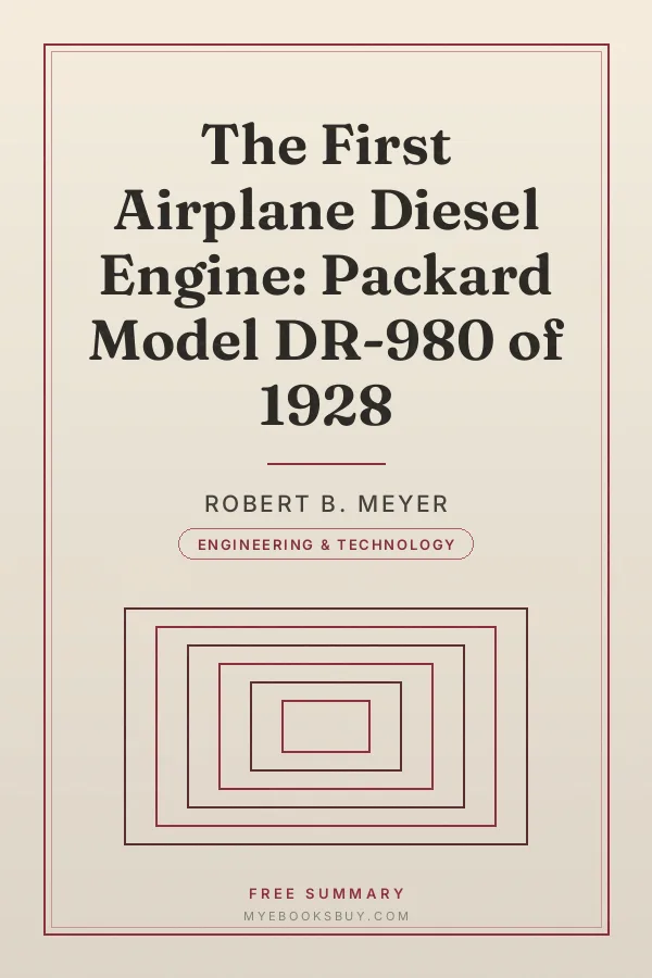Cover of The First Airplane Diesel Engine: Packard Model DR-980 of 1928