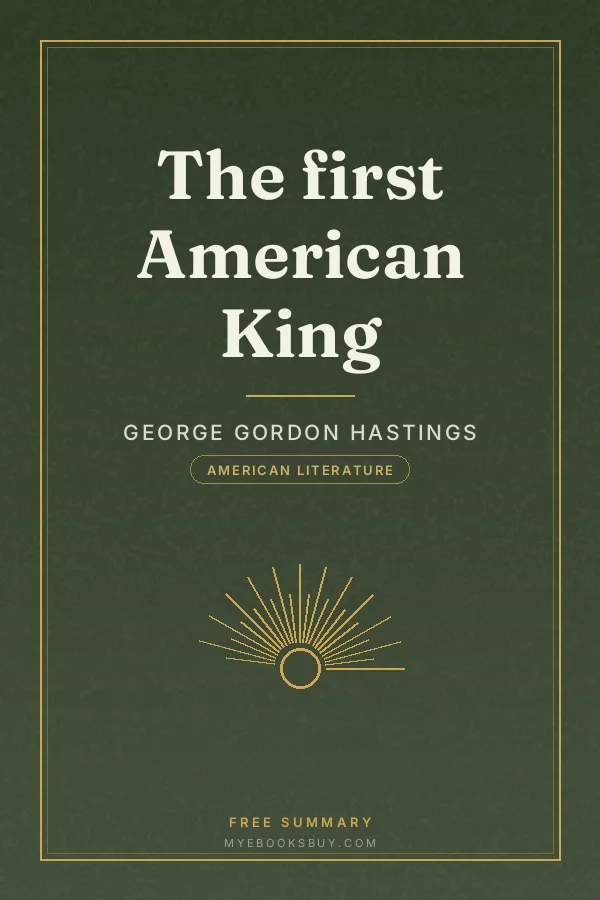 Cover of The first American King