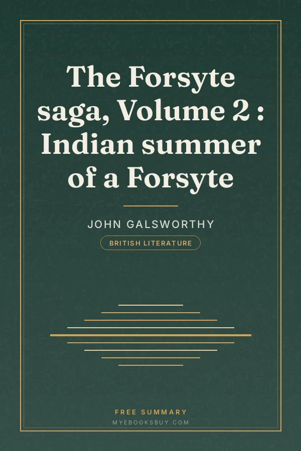 Cover of The Forsyte saga, Volume 2 : Indian summer of a Forsyte