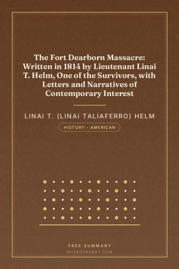 Cover of The Fort Dearborn Massacre: Written in 1814 by Lieutenant Linai T. Helm, One of the Survivors, with Letters and Narratives of Contemporary Interest