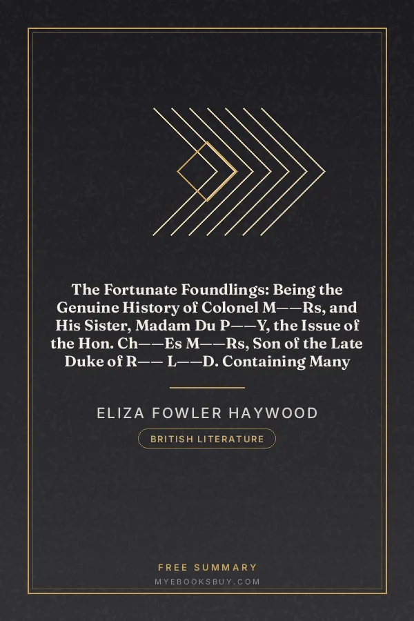 Cover of The Fortunate Foundlings: Being the Genuine History of Colonel M——Rs, and His Sister, Madam Du P——Y, the Issue of the Hon. Ch——Es M——Rs, Son of the Late Duke of R—— L——D. Containing Many Wonderful Accidents That Befel Them in Their Travels, and Interspersed with the Characters and Adventures of Several Persons of Condition, In the Most Polite Courts of Europe. the Whole Calculated for the Entertainment and Improvement of the Youth of Both Sexes