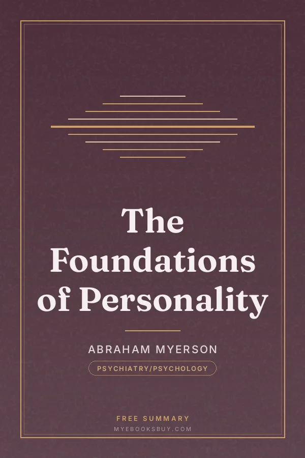 Cover of The Foundations of Personality