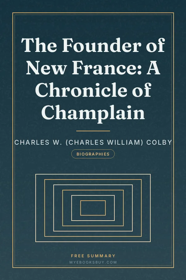 Cover of The Founder of New France: A Chronicle of Champlain