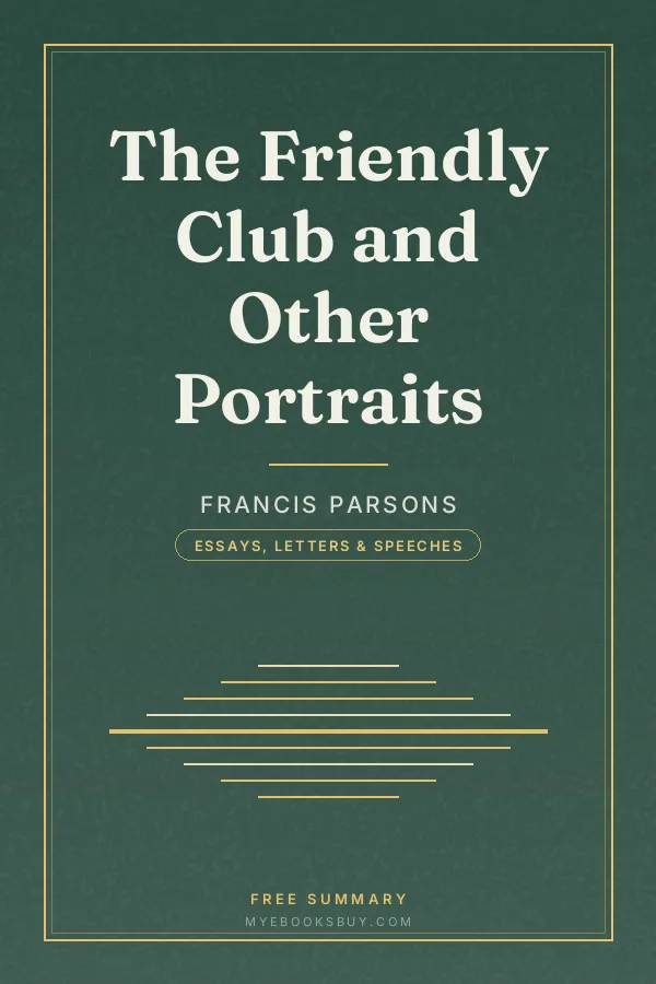 Cover of The Friendly Club and Other Portraits