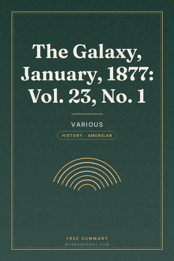 Cover of The Galaxy, January, 1877: Vol. 23, No. 1