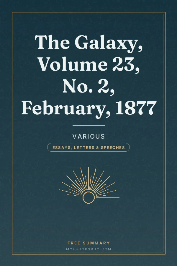 Cover of The Galaxy, Volume 23, No. 2, February, 1877