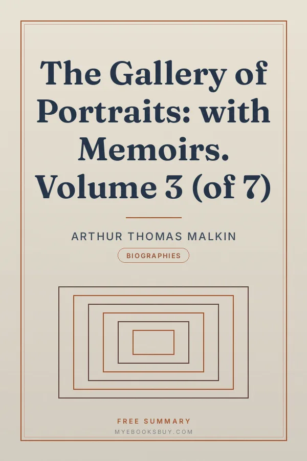 Cover of The Gallery of Portraits: with Memoirs. Volume 3 (of 7)