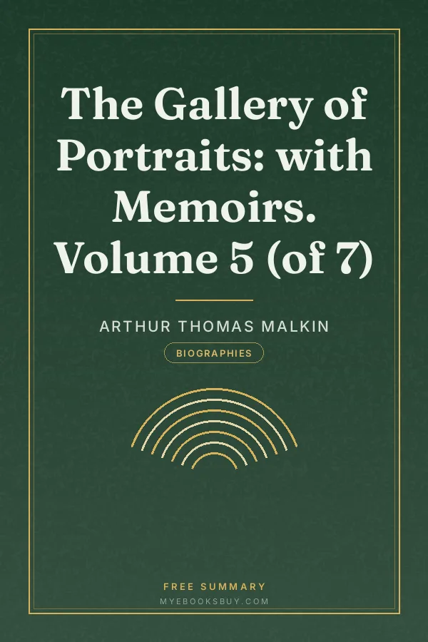 Cover of The Gallery of Portraits: with Memoirs. Volume 5 (of 7)