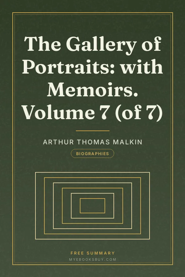 Cover of The Gallery of Portraits: with Memoirs. Volume 7 (of 7)