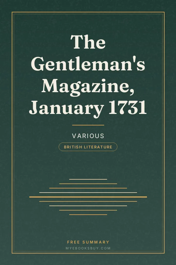 Cover of The Gentleman's Magazine, January 1731