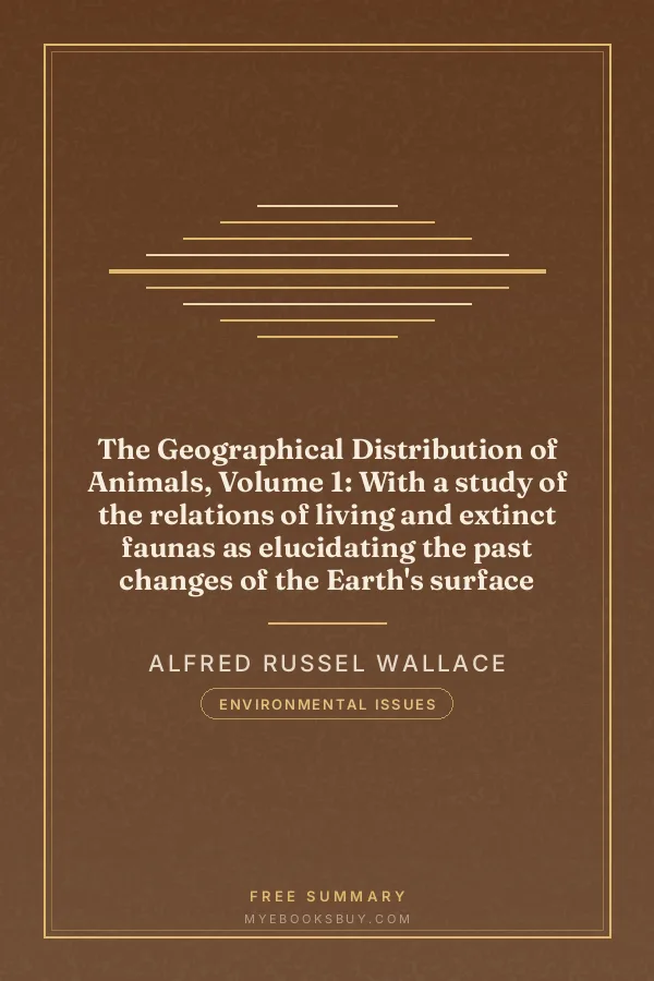 Cover of The Geographical Distribution of Animals, Volume 1: With a study of the relations of living and extinct faunas as elucidating the past changes of the Earth's surface