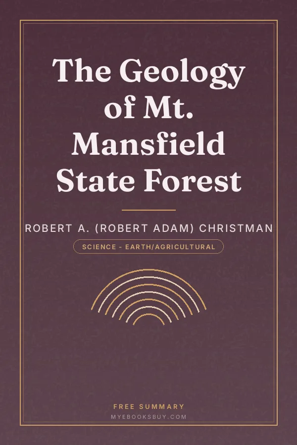Cover of The Geology of Mt. Mansfield State Forest