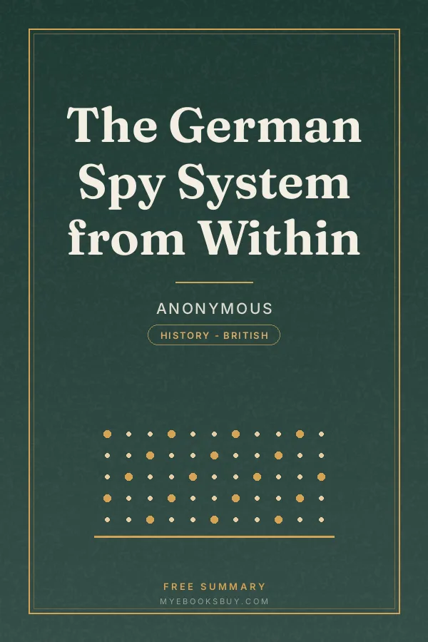 Cover of The German Spy System from Within
