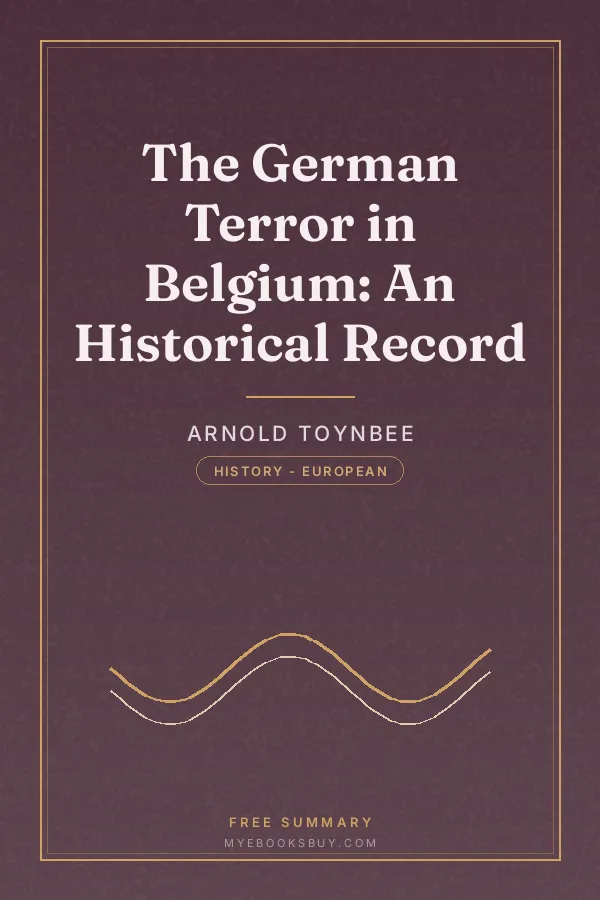 Cover of The German Terror in Belgium: An Historical Record