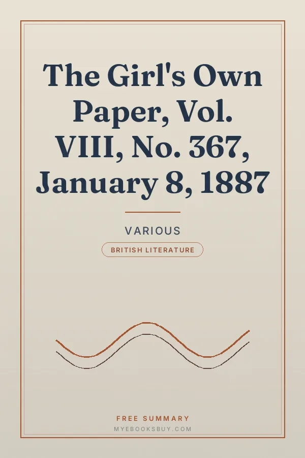 Cover of The Girl's Own Paper, Vol. VIII, No. 367, January 8, 1887