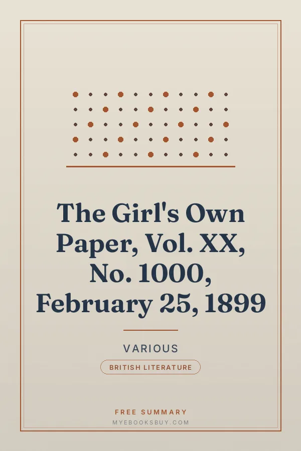 Cover of The Girl's Own Paper, Vol. XX, No. 1000, February 25, 1899