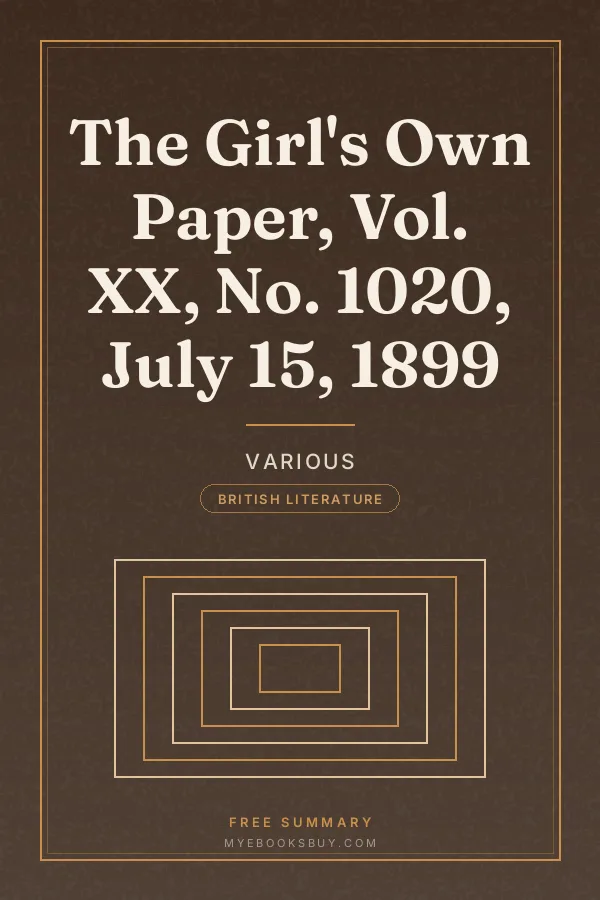 Cover of The Girl's Own Paper, Vol. XX, No. 1020, July 15, 1899