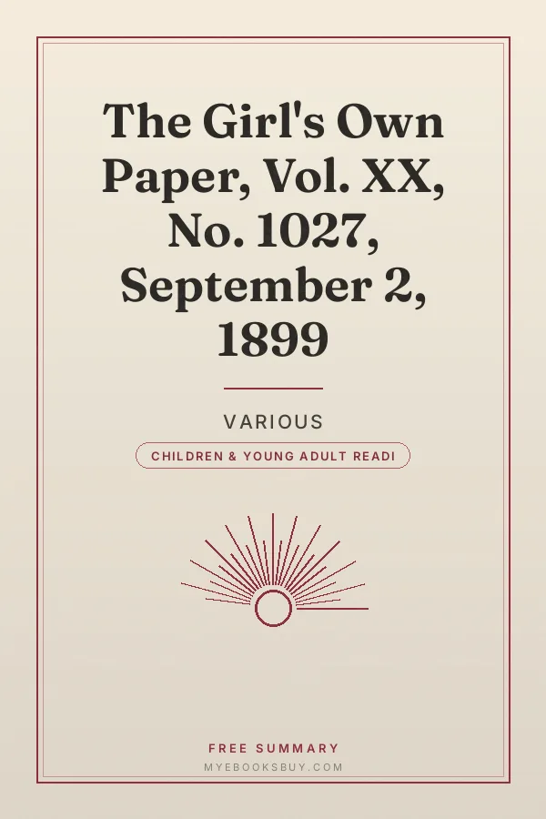 Cover of The Girl's Own Paper, Vol. XX, No. 1027, September 2, 1899