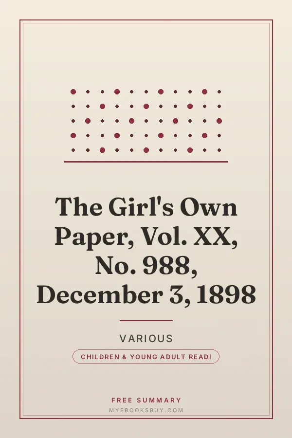 Cover of The Girl's Own Paper, Vol. XX, No. 988, December 3, 1898