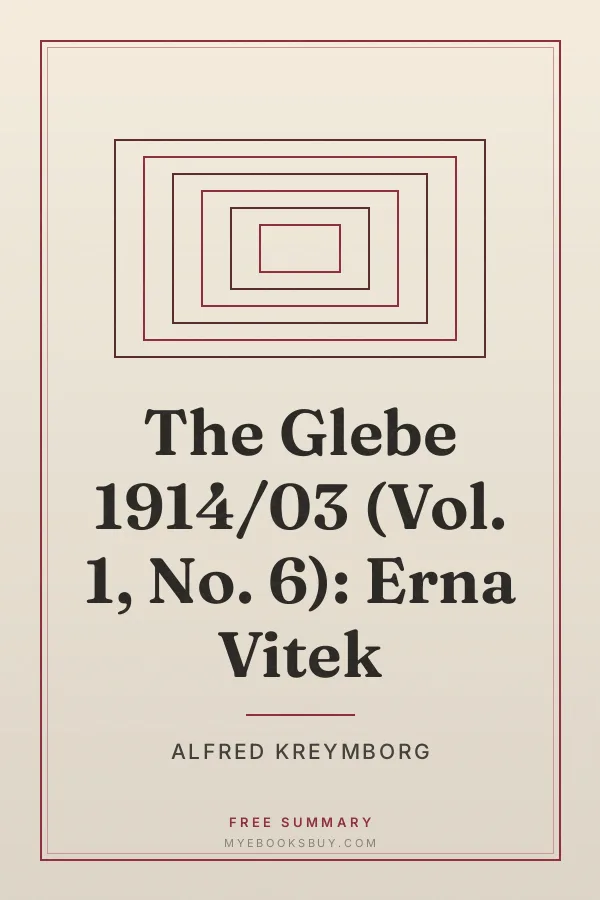 Cover of The Glebe 1914/03 (Vol. 1, No. 6): Erna Vitek