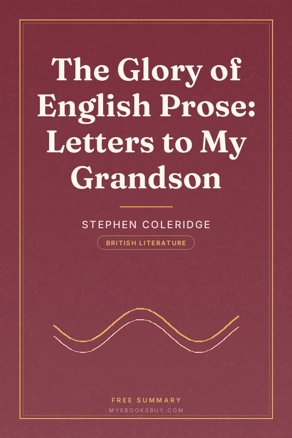 Cover of The Glory of English Prose: Letters to My Grandson