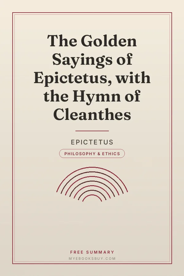 Cover of The Golden Sayings of Epictetus, with the Hymn of Cleanthes
