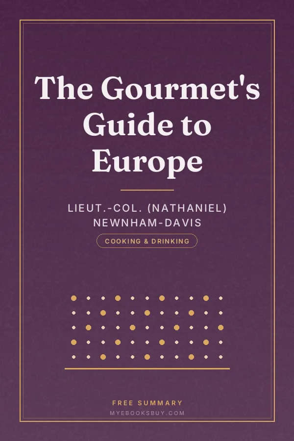 Cover of The Gourmet's Guide to Europe